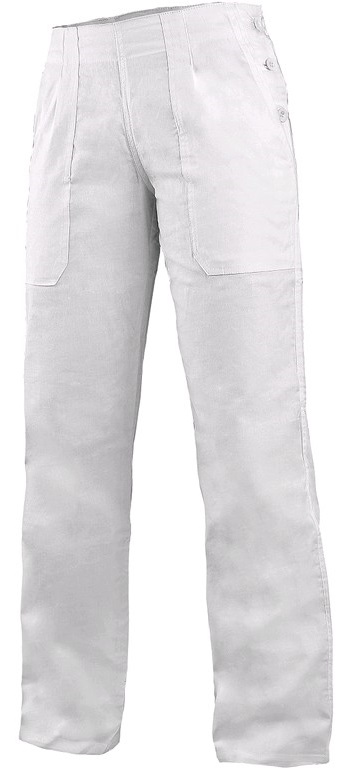 Dámské kalhoty CXS DARJA s pasem do gumy Barva: bílá, Velikost: 50
