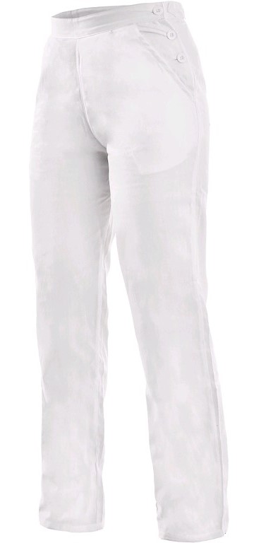 Dámské kalhoty CXS DARJA s pevným pasem Barva: bílá, Velikost: 38