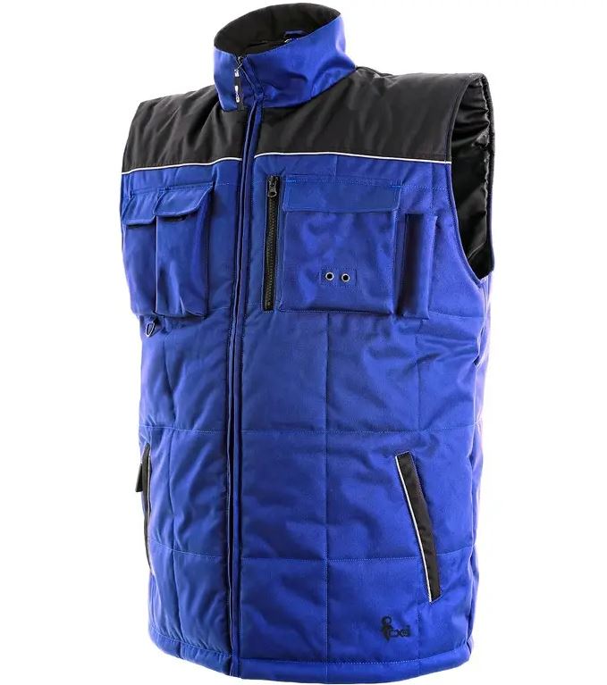Pánská zimní vesta SEATTLE Barva: modrá-černá, Velikost: XL