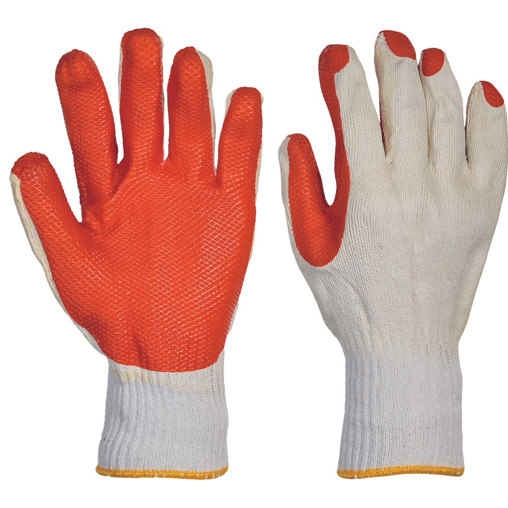 Povrstvené rukavice REDWING Barva: oranžová-bílá, Velikost: 10