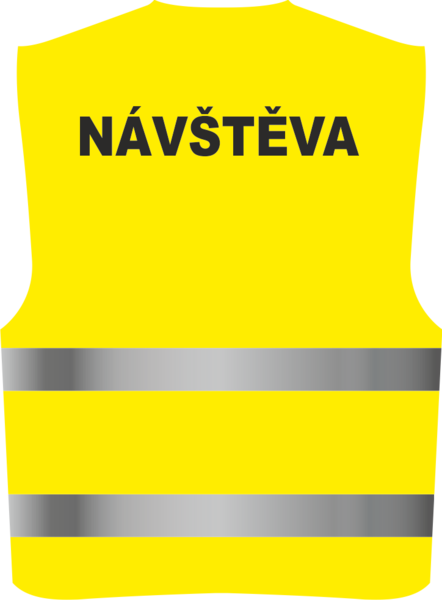 Reflexní vesta NÁVŠTĚVA Barva: fluorescenční žlutá, Velikost: 2XL