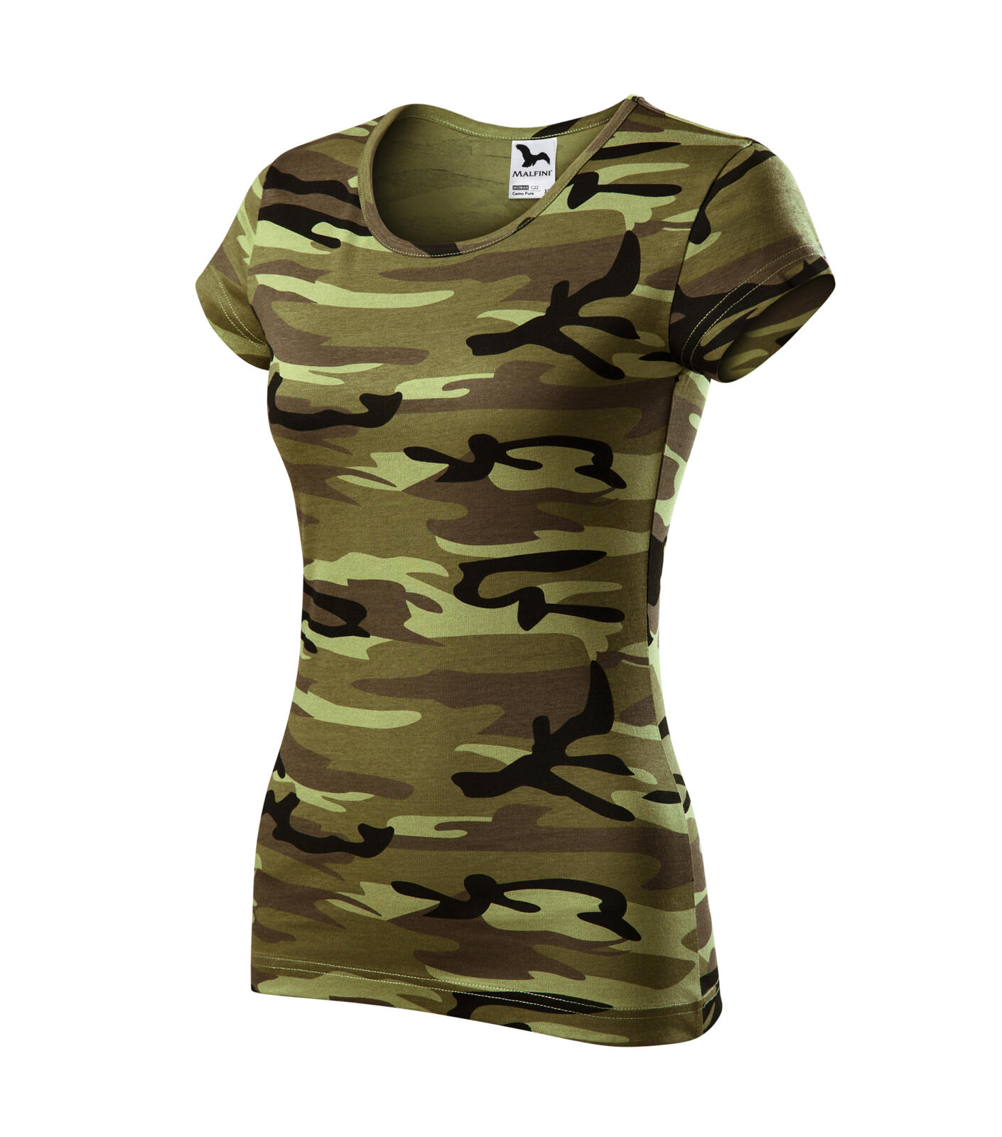 Camo Pure Tričko dámské Barva: camouflage green, Velikost: XL