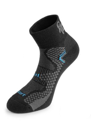Funkční ponožky SOFT Barva: černá-modrá, Velikost: 45