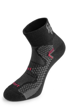 Funkční ponožky SOFT Barva: černá-červená, Velikost: 45