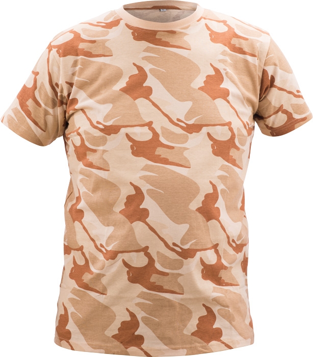 Maskáčové tričko CRAMBE Barva: písková, Velikost: XL