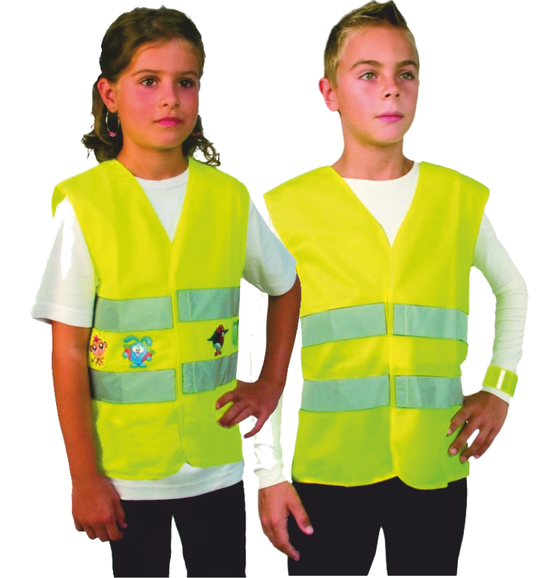 Dětská reflexní vesta CXS TEDDY Barva: fluorescenční žlutá, Velikost: M
