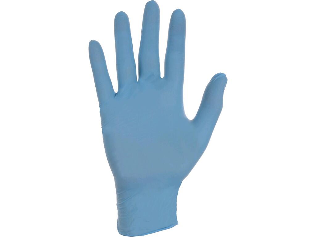 Jednorázové NITRILOVÉ rukavice Barva: modrá, Velikost: 8