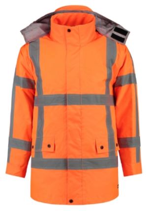 RWS Parka Pracovní bunda unisex Barva: fluorescenční oranžová, Velikost: 4XL