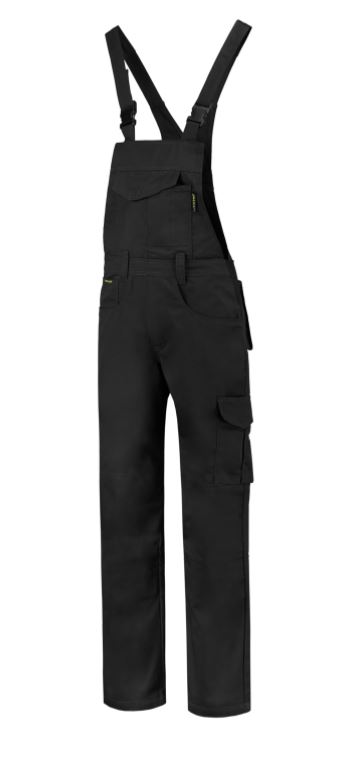 Dungaree Overall Industrial Pracovní kalhoty s laclem unisex Barva: černá, Velikost: M
