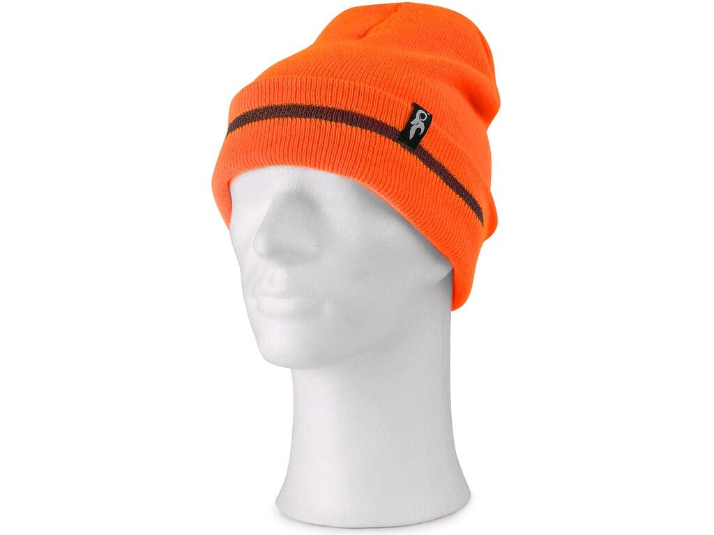 Zimní reflexní čepice KEADY Barva: fluorescenční oranžová, Velikost: uni
