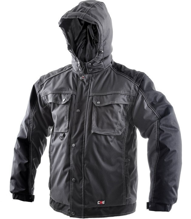 Pánská zimní bunda CXS IRVINE 2v1 Barva: šedá-černá, Velikost: 4XL