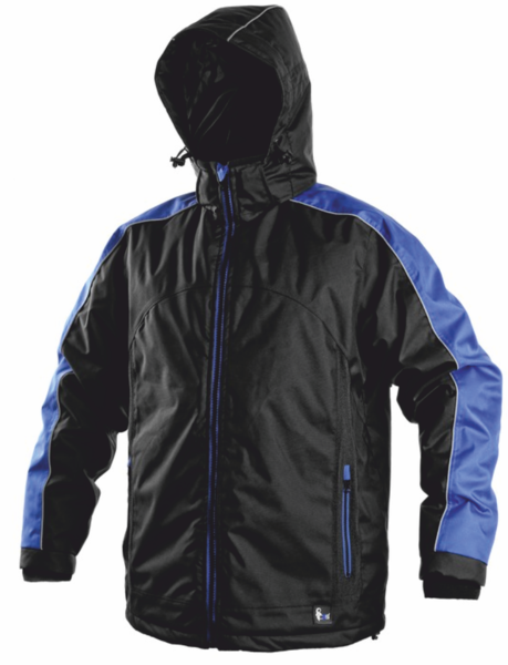Zimní bunda CXS BRIGHTON Barva: černá-modrá, Velikost: S