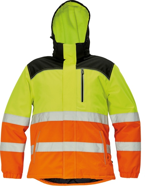 Zimní bunda KNOXFIELD HI-VIS Barva: žlutá-oranžová, Velikost: XS