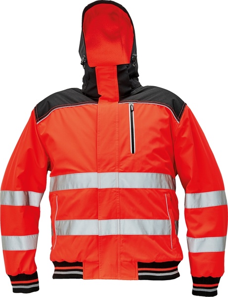 Zimní bunda KNOXFIELD HI-VIS PILOT Barva: červená, Velikost: 3XL