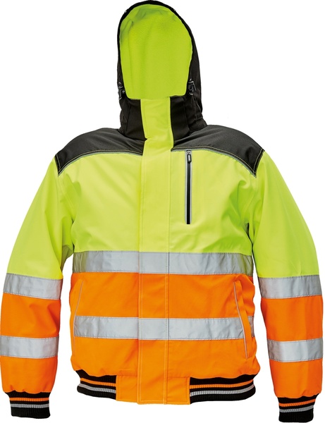 Zimní bunda KNOXFIELD HI-VIS PILOT Barva: žlutá-oranžová, Velikost: XL