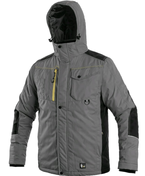 Pánská zateplená bunda CXS BALTIMORE Barva: šedá-černá, Velikost: M