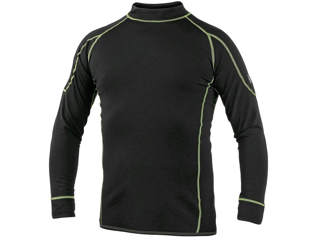 Pánské funkční tričko CXS REWARD Barva: černá-zelená, Velikost: L