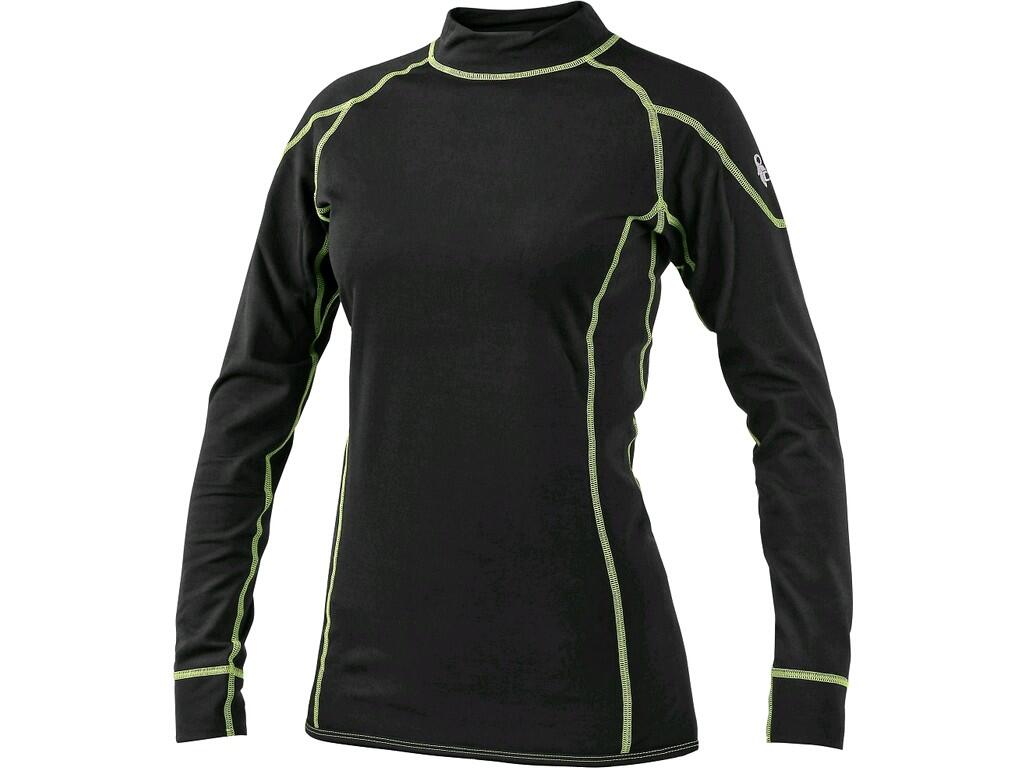 Dámské funkční tričko CXS REWARD Barva: černá-zelená, Velikost: L