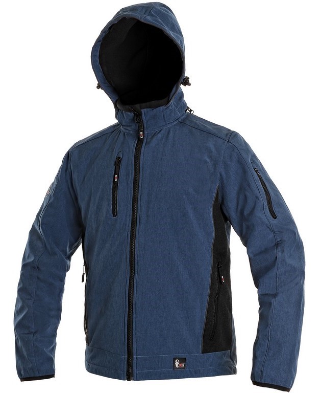Softshellová bunda CXS DURHAM Barva: modrá-černá, Velikost: L