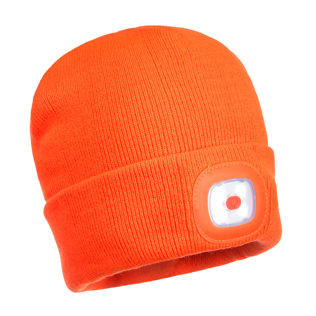 Čepice s USB dobíjecí LED světlem Barva: oranžová