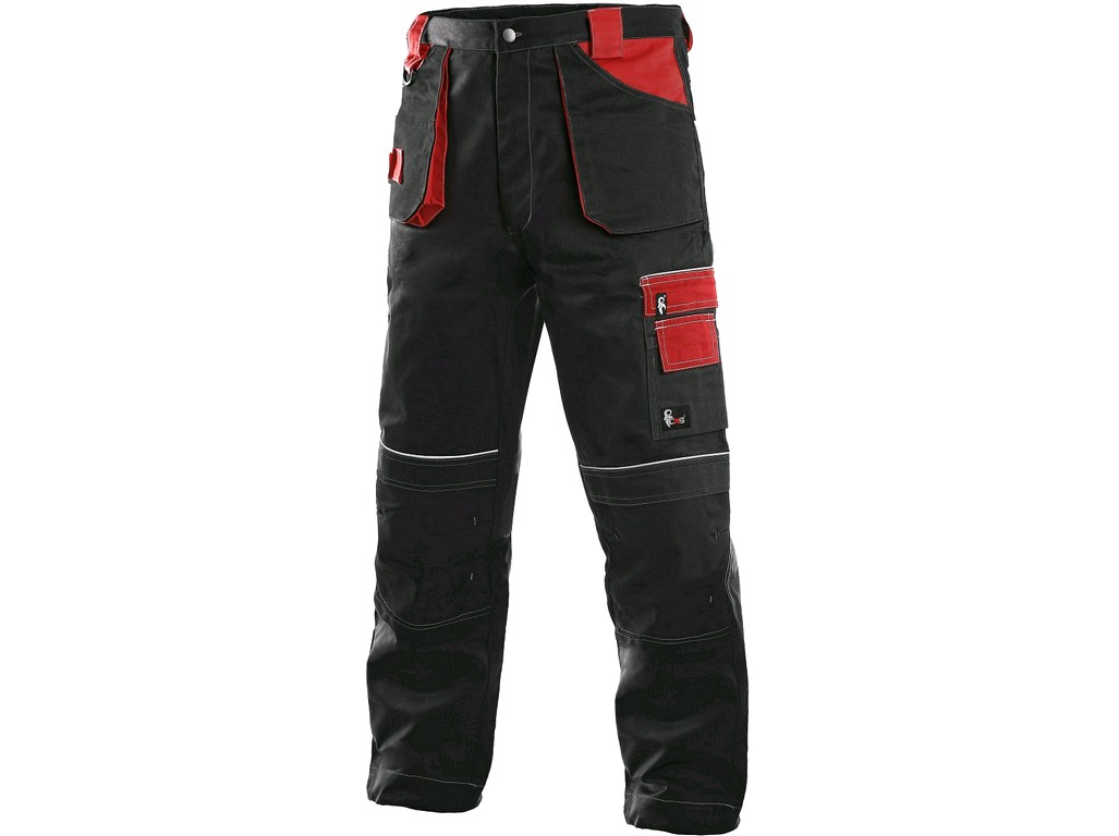 Zimní kalhoty do pasu CXS ORION TEODOR Barva: černá-červená, Velikost: 58