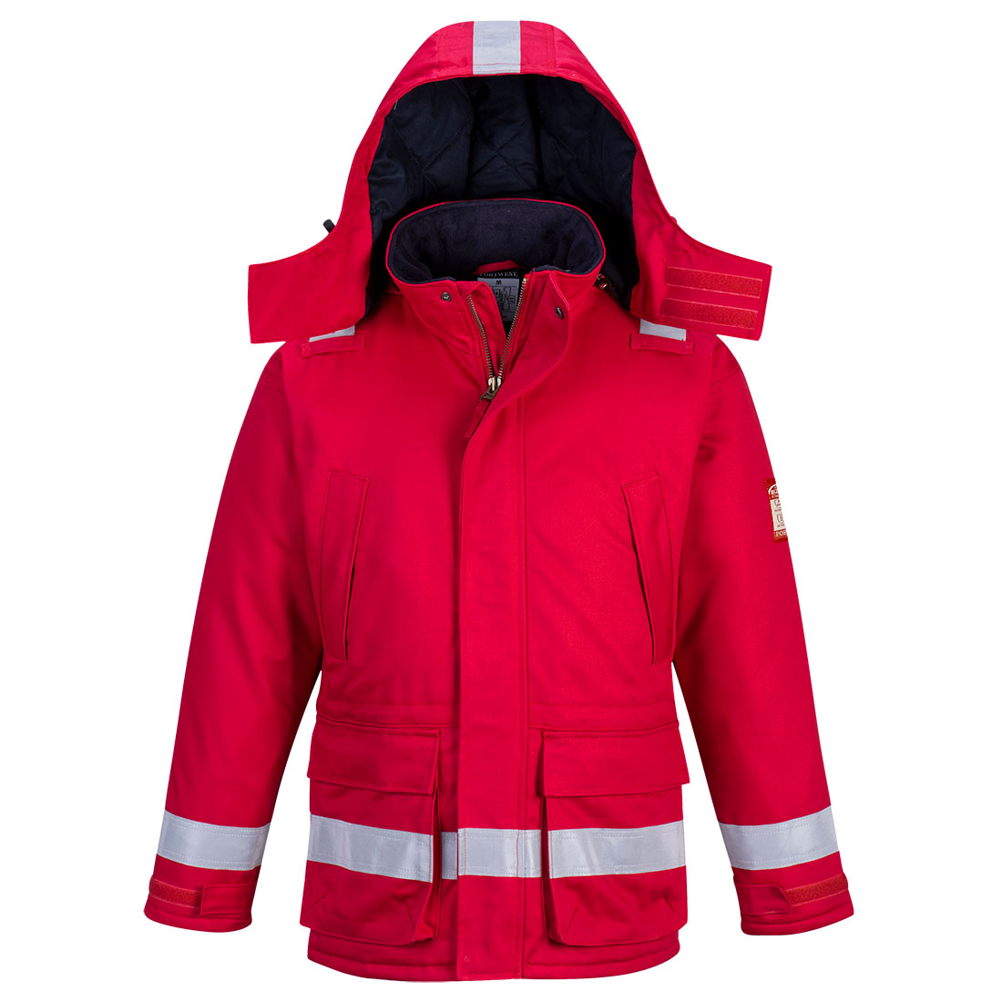 Zimní bunda FR Anti-Static Barva: červená, Velikost: 3XL