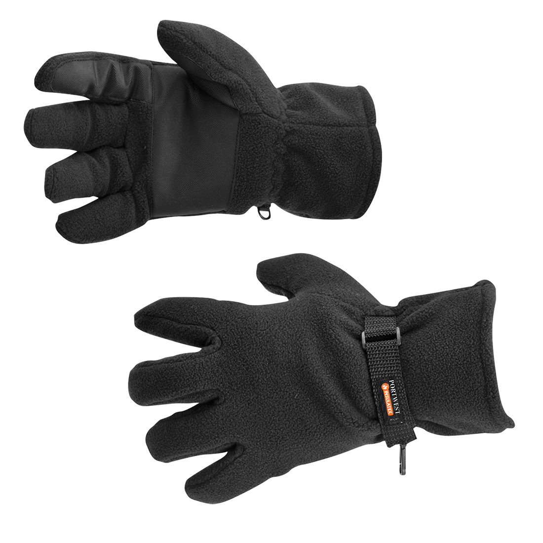 Zateplené fleecové rukavice Insulatex Barva: černá