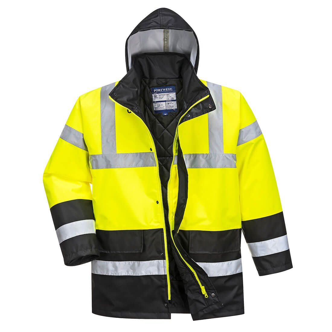 Zimní bunda Hi-Vis Contrast Traffic Barva: žlutá-černá, Velikost: XL