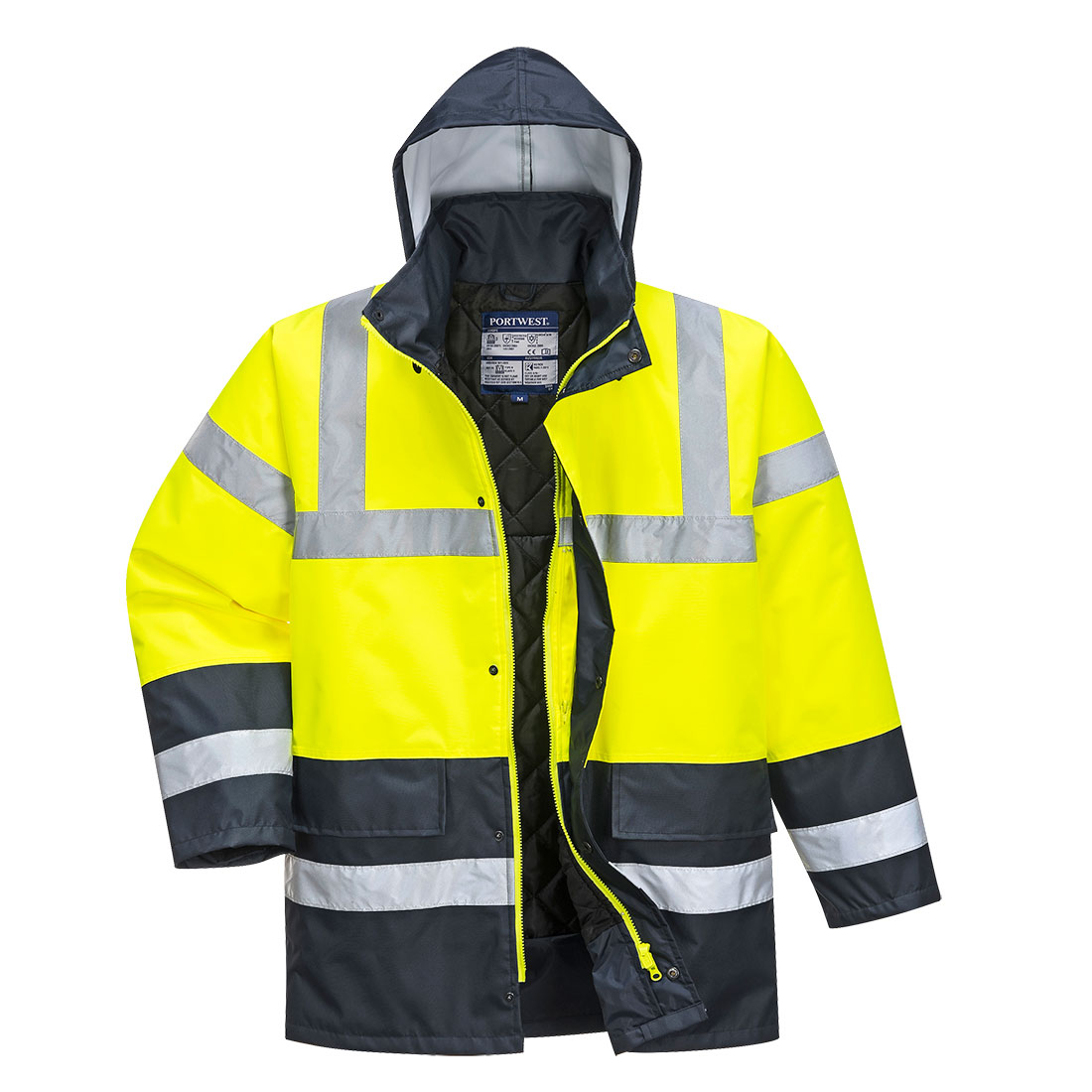 Zimní bunda Hi-Vis Contrast Traffic Barva: žlutá, Velikost: 4XL