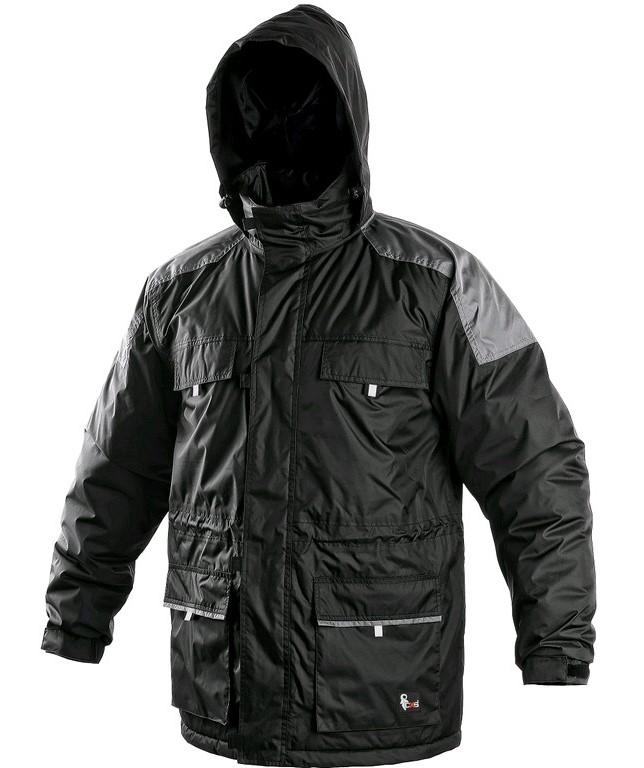 Pánská zimní bunda FREMONT Barva: černá-šedá, Velikost: S