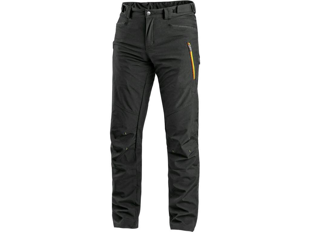 Softshellové kalhoty CXS AKRON Barva: černá-žlutá, Velikost: 52