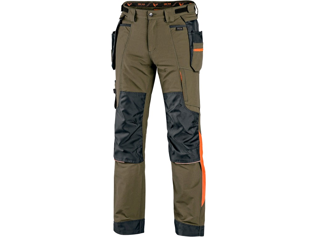 Pánské kalhoty CXS NAOS Barva: hnědá-oranžová, Velikost: 56