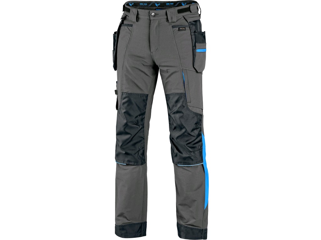 Pánské kalhoty CXS NAOS Barva: šedá-modrá, Velikost: 52