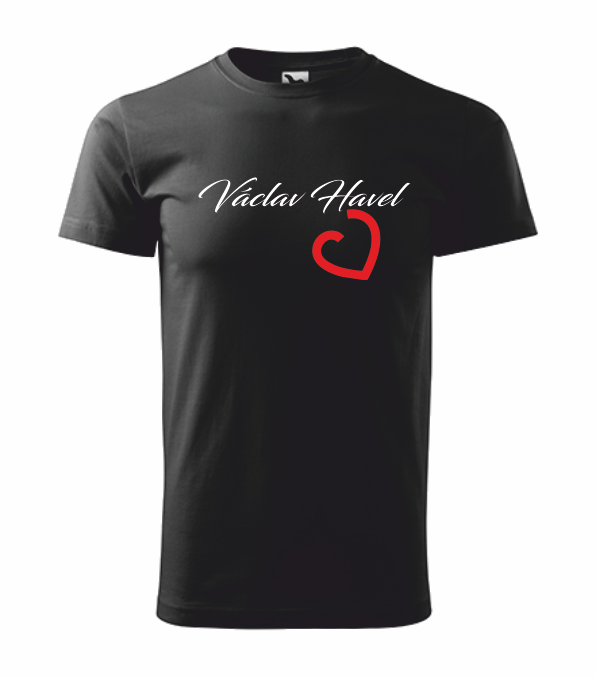Pánské tričko VÁCLAV HAVEL Barva: černá, Velikost: 2XL