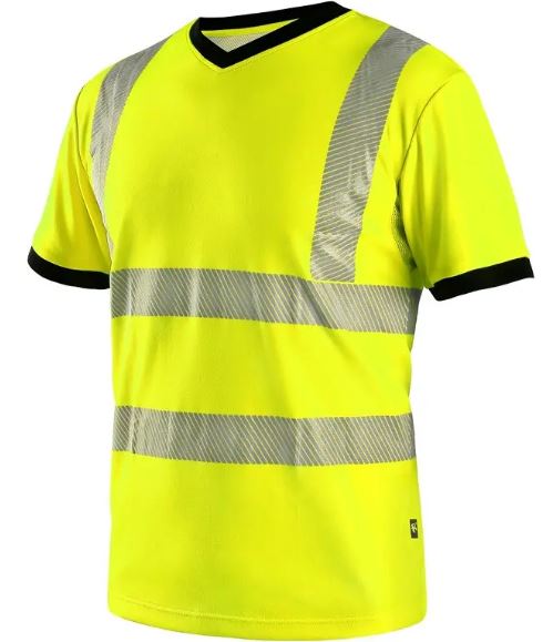 Pánské výstražné tričko CXS RIPON Barva: žlutá-černá, Velikost: XL