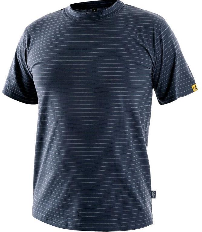 Antistatické tričko ESD CXS NOME Barva: námořní modrá, Velikost: L