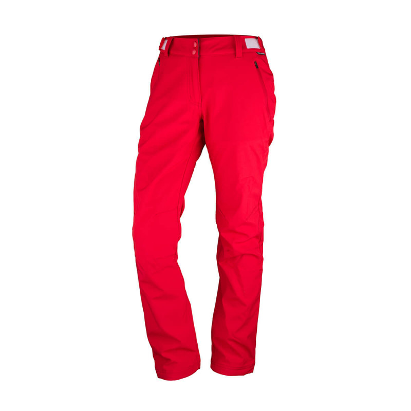 Dámské outdoorové softshellové kalhoty MADZER NO-44351OR Barva: červená, Velikost: L