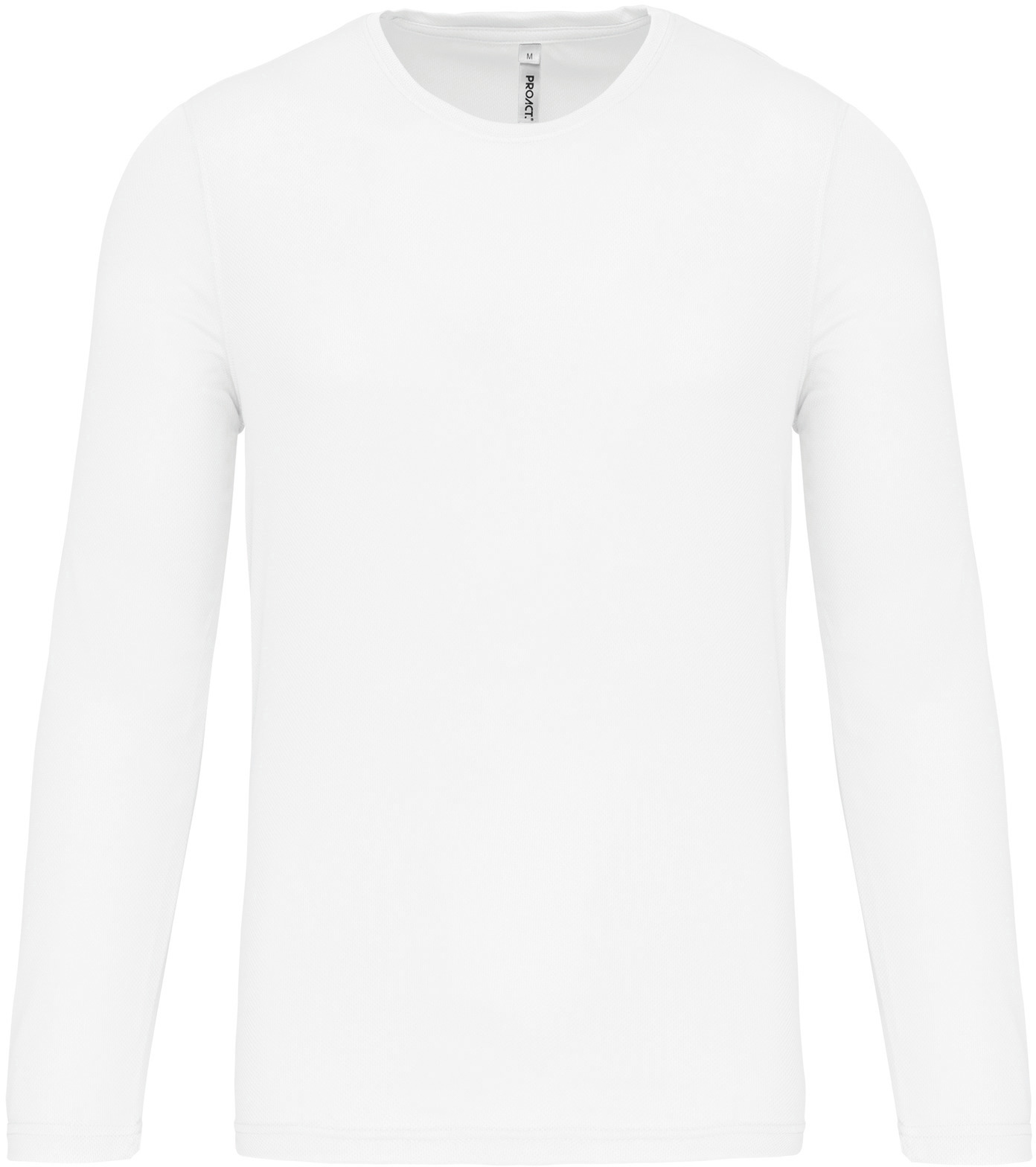 Pánské sportovní tričko dlouhý rukáv PA443 Barva: bílá, Velikost: S