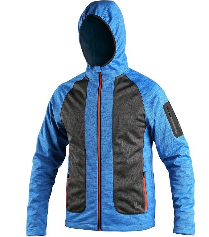 Pánská softshellová bunda CXS DAYTON Barva: modrá-šedá, Velikost: M