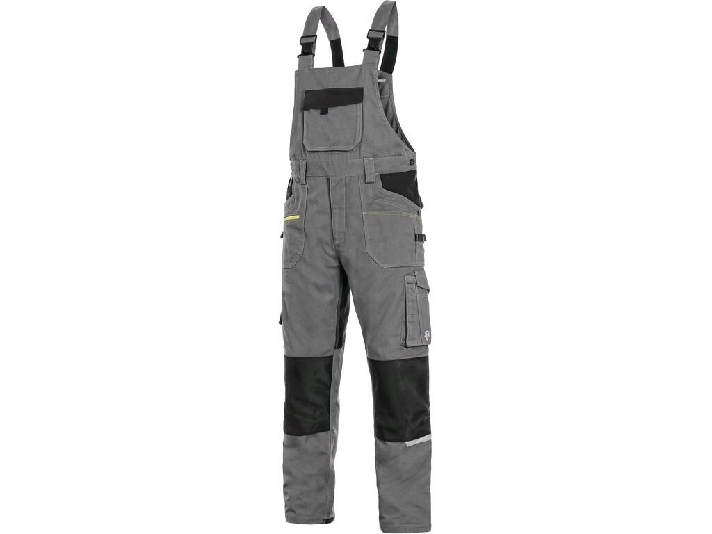 Pánské zkrácené kalhoty s laclem CXS STRETCH Barva: šedá-černá, Velikost: 44