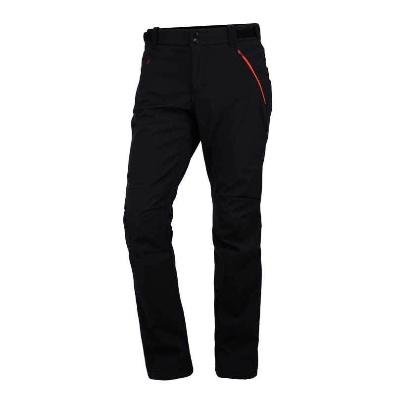 Pánské outdoorové kalhoty softshell Aldora NO-3437OR Barva: černá-oranžová, Velikost: 3XL