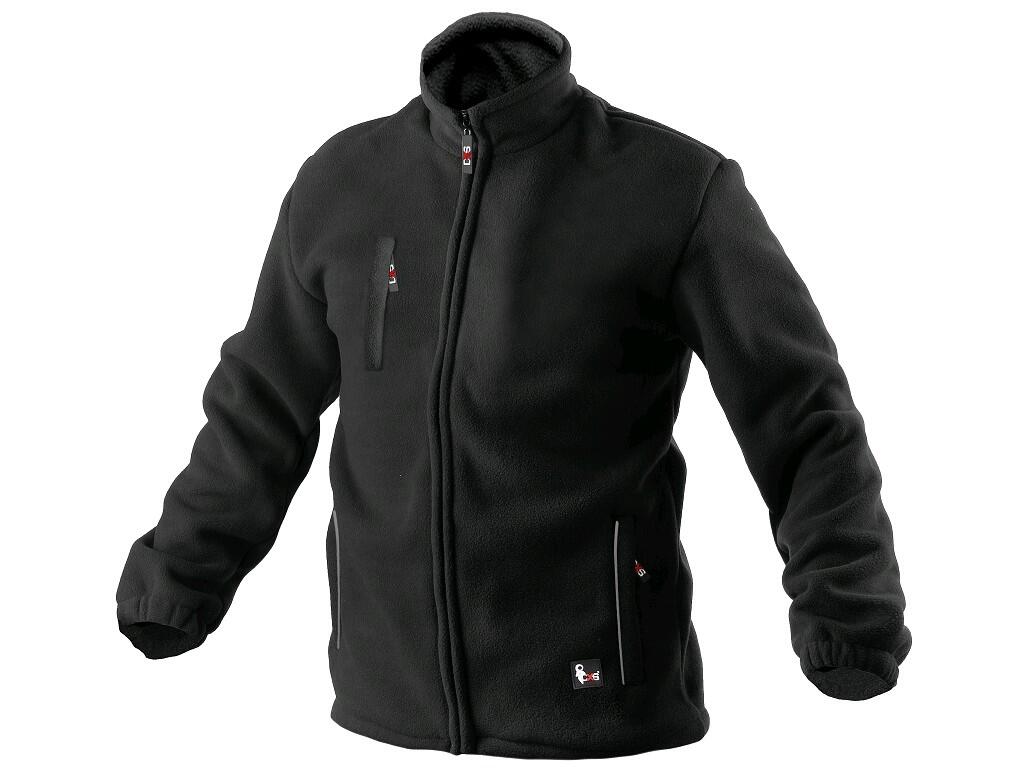 Fleecová bunda CXS OTAWA Barva: černá, Velikost: XS