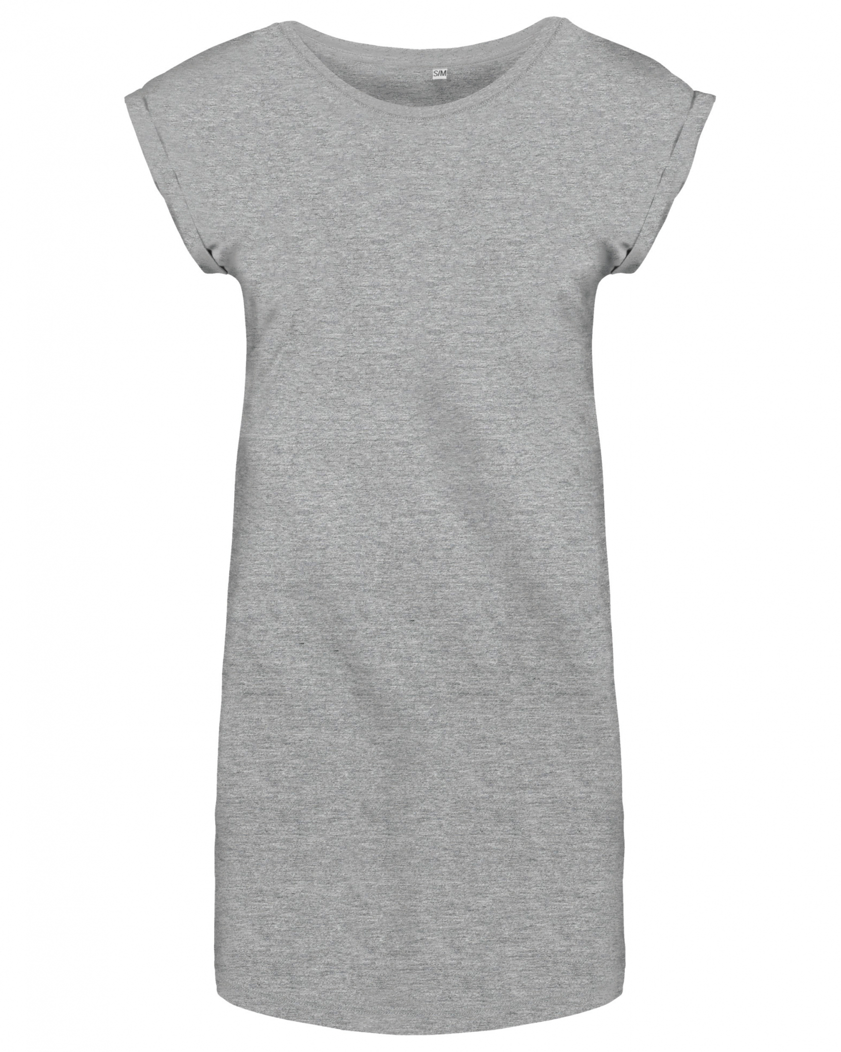 Dámské dlouhé tričko - šaty Barva: světle šedý melír, Velikost: L/XL