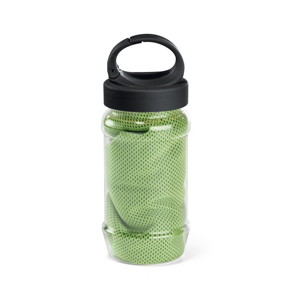 Sportovní ručník s obalem ve tvaru láhve ARTX PLUS Barva: trávově zelená
