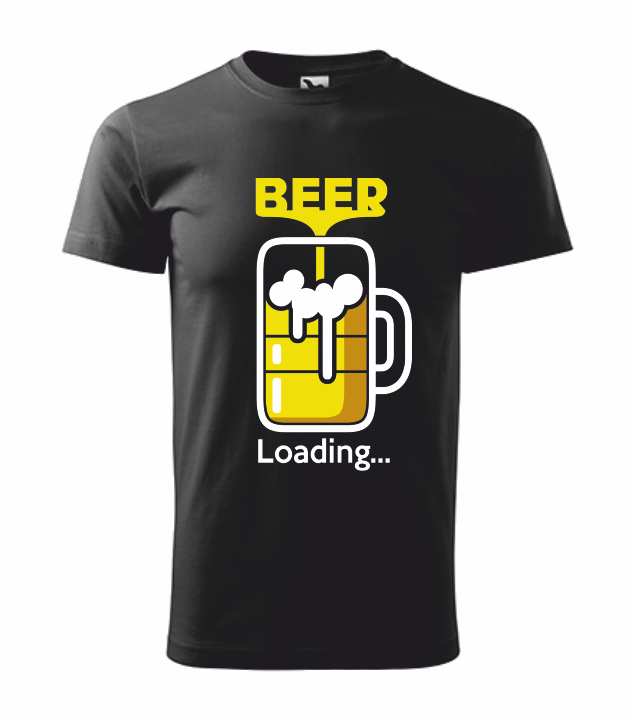 Tričko pánské BEER LOADING Barva: černá, Velikost: 2XL