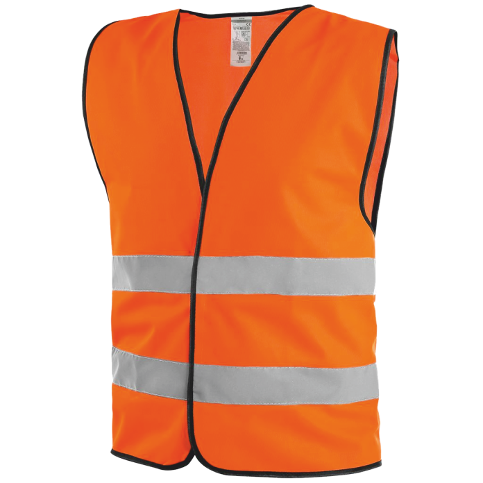 Výstražná vesta CXS GUSTAV Barva: fluorescenční oranžová, Velikost: L/XL