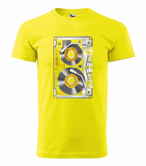 Tričko pánské KAZETA Barva: citrónová, Velikost: XL