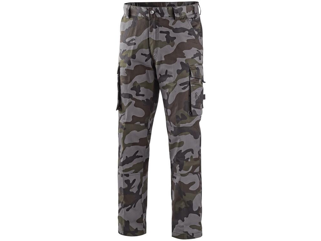 Pánské maskáčové kalhoty CXS CAMO Barva: camouflage brown, Velikost: 54