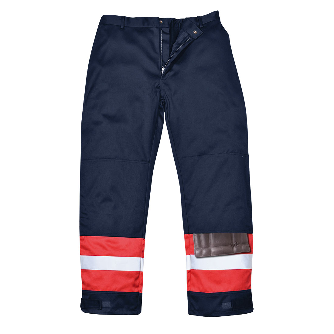 Kalhoty Bizflame Plus Barva: námořní modrá-červená, Velikost: L