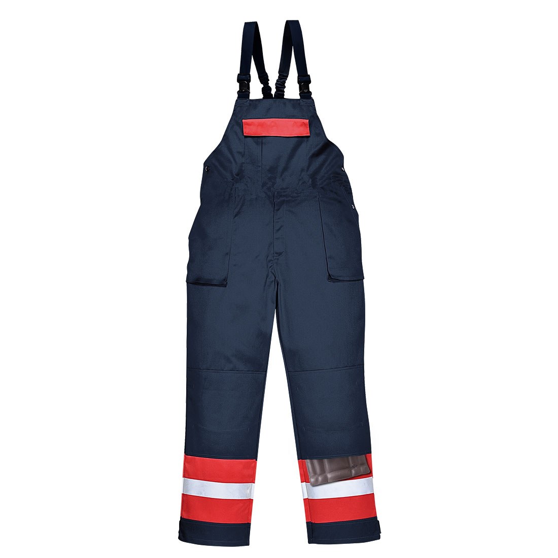 Laclové kalhoty Bizflame Plus Barva: námořní modrá-červená, Velikost: M